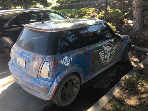 Spotted in Spokane, Wa. Patina paint job done well. 👍🏽 : MINI