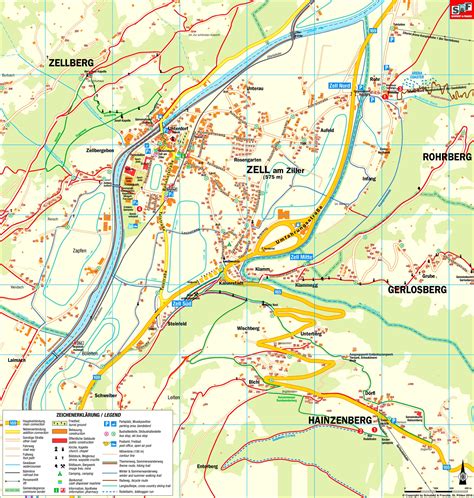 Zell Am See Tourist Map