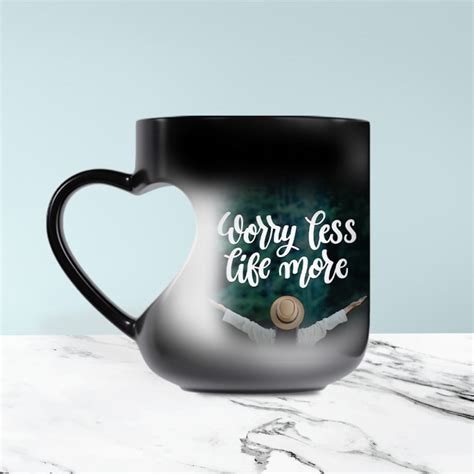 Cut Heart Handle Magic Mug | Cut Shaped Heart Handle Mugs