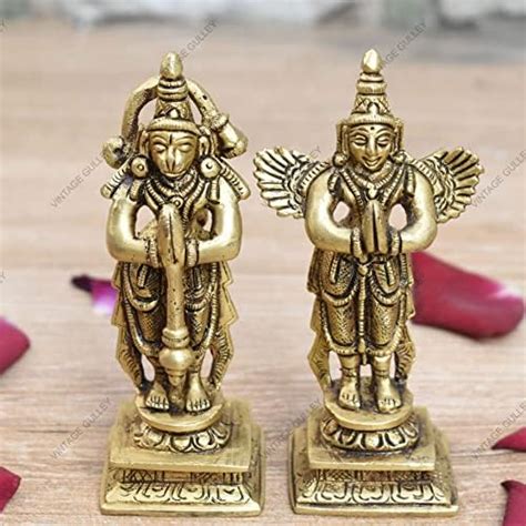 Buy PujaNPujari Brass Garuda Idol Statue- Standing Garuda Statue in ...