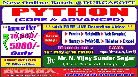 Image result for Durgasoft Python Tutorial