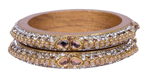 Sukriti Rajasthani Elegant Gold Lac Bangadi Bangle - Set of 2 – Sukriti ...