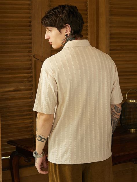 Campus Sutra Men's Army Green Spiralknot-Tactile Oversized Polo T-Shirt ...