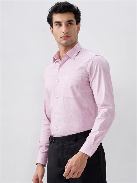 Raymond Men Red Regular Fit Print Formal Shirt – MyRaymond