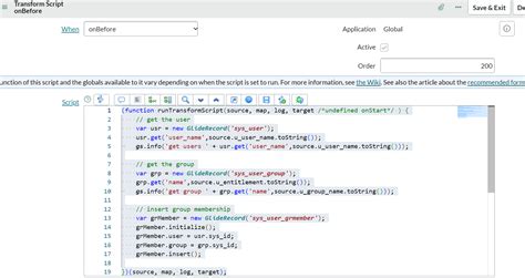 Transform Map in ServiceNow Script 的图像结果