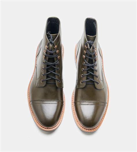 Kozasko's Goodyear Welted Olive Captoe Boot