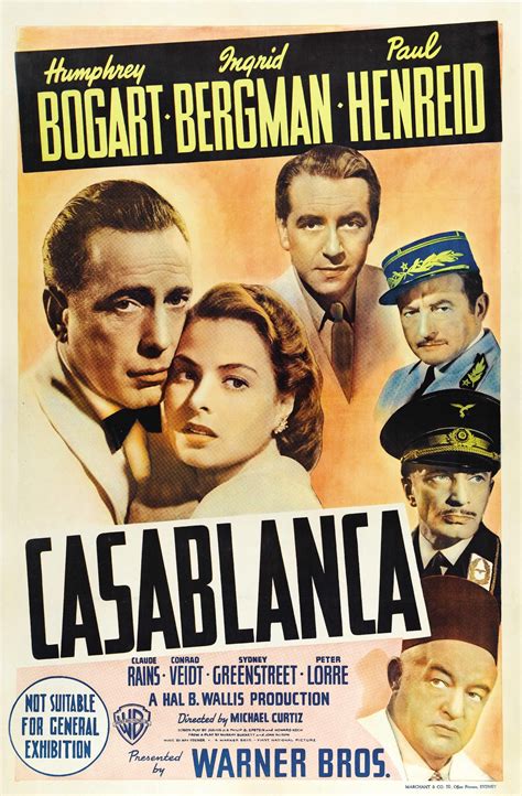 Original Casablanca Movie Poster