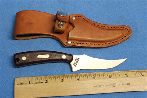 Vintage SCHRADE USA 152 Old Timer Hunting Knife w/ Leather Sheath for ...
