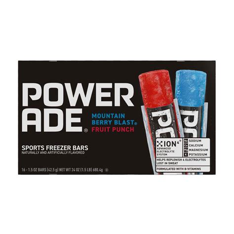 Buy Powerade Sports Freezer Bars, 1.5 oz, 16 ct from Dollar General ...