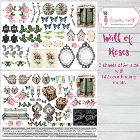 Wall of Roses Motif sheets – CRAFTERS CORNER