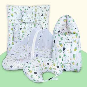 Buy Infans Mini Baby Bedding Set, 4 Pcs Cotton Sleeping Essential|Baby ...