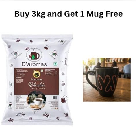 Chocolate Tea Premix Powder 3kg - Get 1 Free Wave Design Mug – Daromas