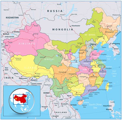 China Map - Guide of the World
