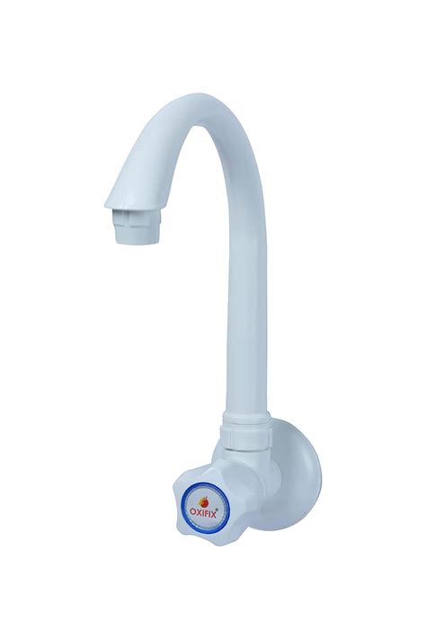 OXIFIX - PVC Sink TAP - Premium White / 360 Degree Swivel, Food Grade ...