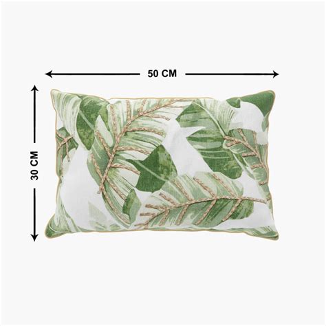 Buy Mandarin Printed Polyester Cushion Cover - 30 x 50 cm - Green from ...