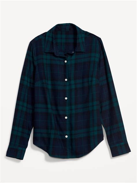 Plaid Flannel Classic Shirt | Old Navy