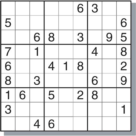 Printable Sudoku Puzzle - Printable Word Searches