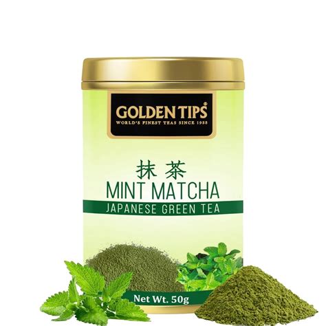 Golden Tips Japanese Mint Matcha Green Tea Powder