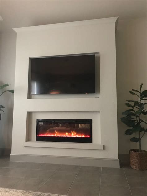 Diy Tv Wall With Electric Fireplace at Laurena Miller blog