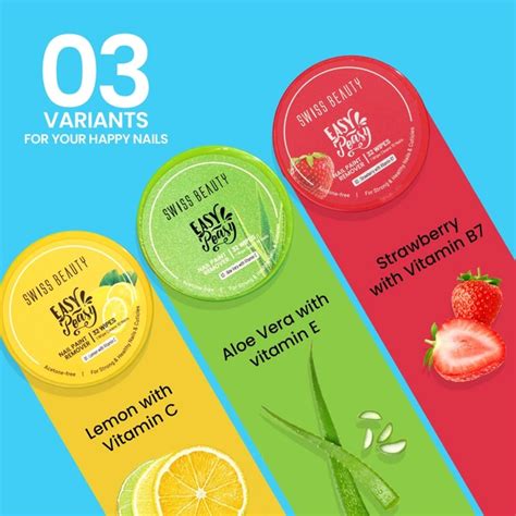 Swiss Beauty Easy-Peasy Nail Paint Remover Wipes, Aloe vera with Vitamin C