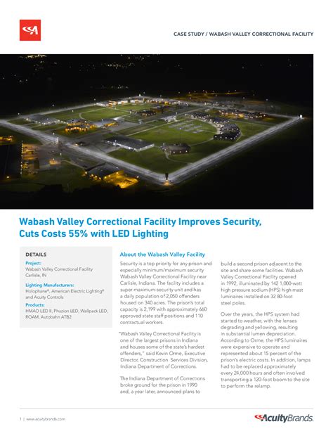 Wabash Valley Correctional Facility Improves Security, Cuts