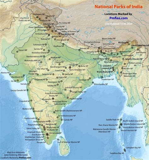 Dachigam National Park In Political Map Of India