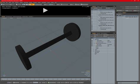 3D Naval Cannon Bar Shot Flat | 3D Molier International