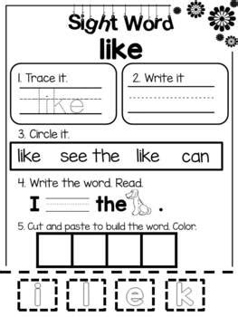 Like Worksheet 的图像结果