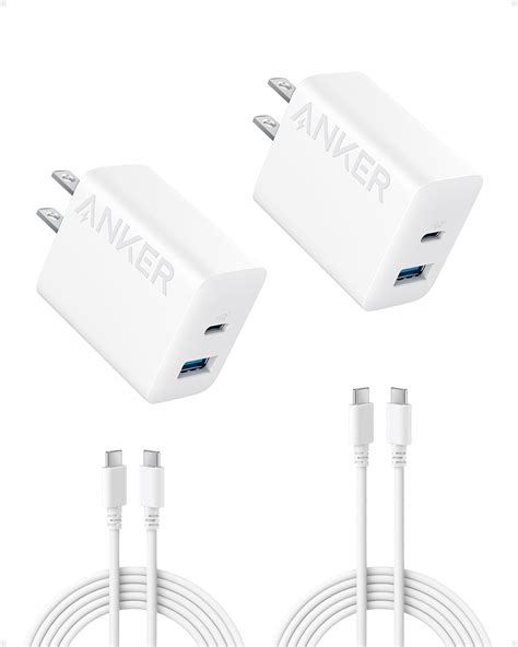 Anker iPhone 16 Charger, USB C Charger, 2-Pack 20W Dual Port USB C ...