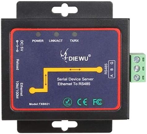 Diewu Ethernet RJ45 to RS485 Converter Industrial Serial India | Ubuy