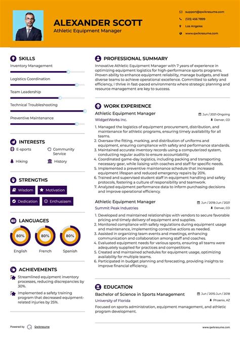 Sports Equipment Manager Job Description at Amelia Woodhouse blog