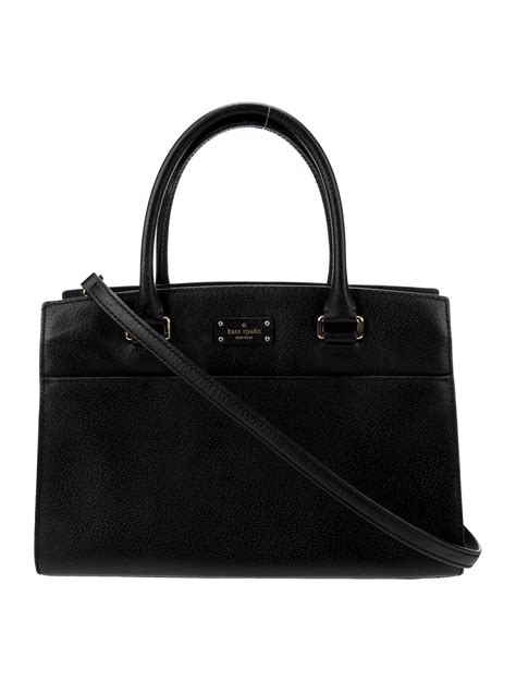 Kate Spade New York Leather Handle Bag - Black Handle Bags, Handbags ...