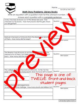 Image result for Maths Two-Digit Story Problems