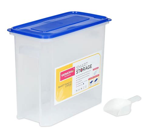 Buy Varmora Smart Storage Plastic Container with Scoop- Transparent ...