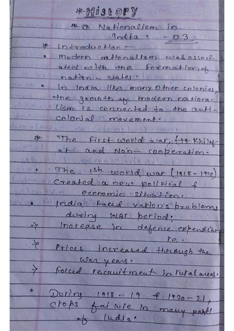 SOLUTION: Nationalism in india class 10 history notes - Studypool