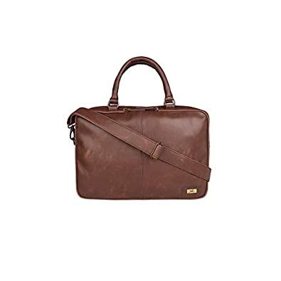 Yelloe Tan multi compartment laptop bag : Amazon.in: Computers ...