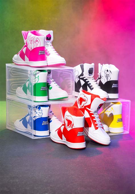 Black Power Rangers Costume Inspired Sneakers for Adults | Power ...
