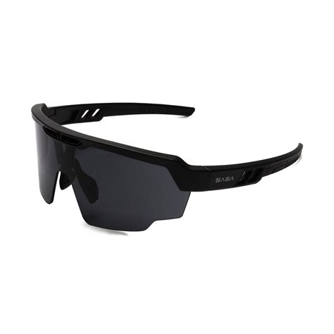 SASA Raptor Matte Black Frame Smoke Black Lens Sports Sunglasses ...