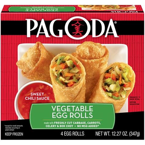 Pagoda Vegetable Egg Rolls with Sweet Chili Sauce (12.27 oz) Delivery ...