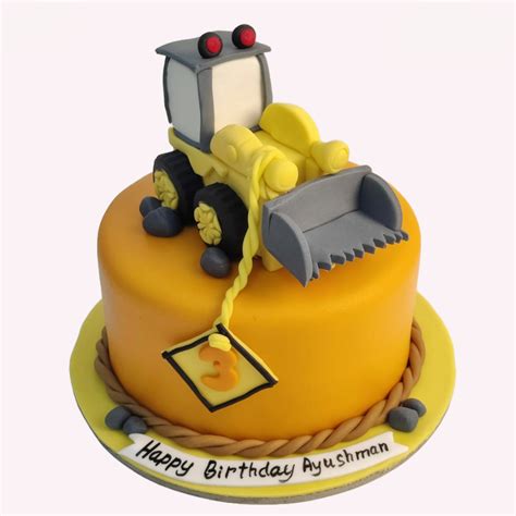 Orange JCB cake | Custom Cakes | Crave by Leena, Bangalore
