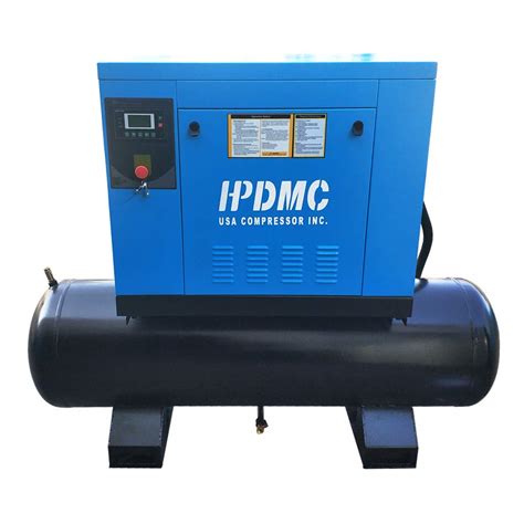 Buy HPDMC 10 HP Rotary Screw Air Compressor 39cfm@125psi with 40 Gallon ...