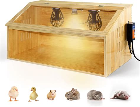 Amazon.com: Large Wooden Chicken Brooder Box: Chick Brooder with ...