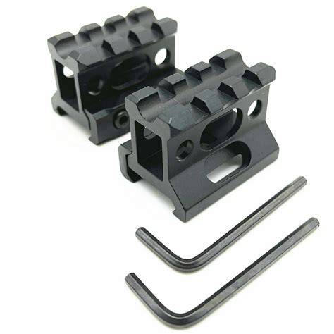 EROCK 2Pcs Slim Picatinny Riser Mount 1" High 3 Slots MT Sight Scope Rail Riser - Walmart.com