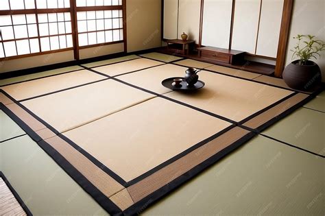Premium Photo | Japanese Tatami Mat Flooring Design
