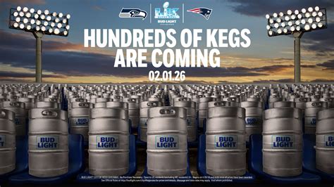 BUD LIGHT DROPS HUNDREDS OF KEGS AT GILLETTE STADIUM AND LUMEN FIELD ...