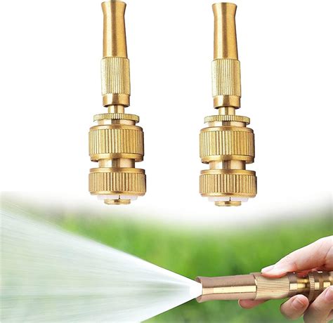 Amazon.com: Morvat Solid Brass Garden Hose Nozzle, Heavy Duty ...