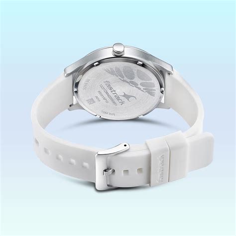 Fastrack Topicals Quartz Analog White Dial Silicone Strap Unisex Watch