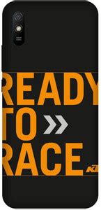 PRINTVEESTA Back Cover for Redmi 9A/M2006C3LI Ready To Race Text ...