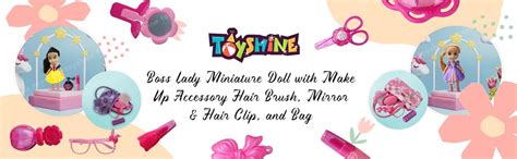 Toyshine Boss Lady Miniature Doll with Make Up Accessory Hair Brush ...