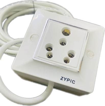 Zypic Electric Extension Board - 16 A Single socket with 5 meter wire ...